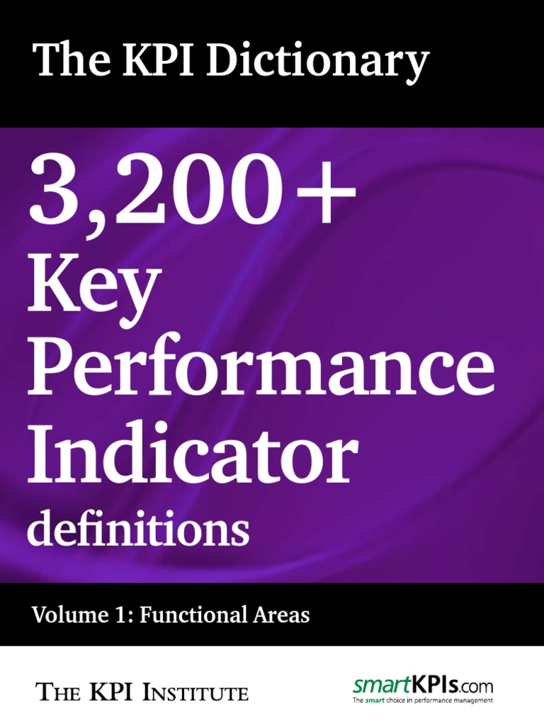KPI Dictionary Vol1 Preview | PDF | Performance Indicator | E Commerce