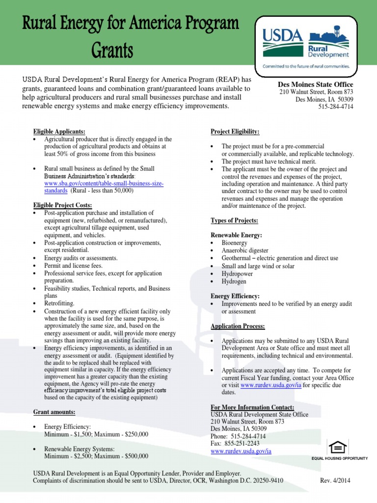 Energy Grants for Rural Iowa Businesses | PDF | Efficient Energy Use ...