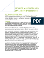 Qué Es Economía y Su Incidencia en La Industria de Hidrocarburos