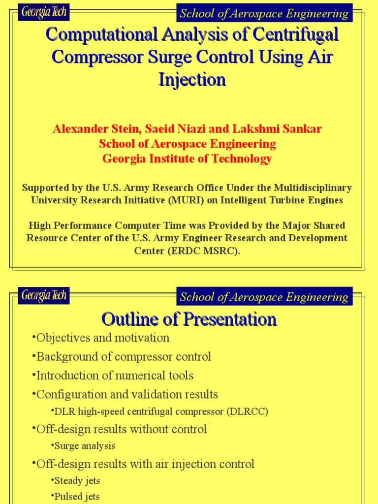 Centrifugal Compressor Surge Control Analysis | PDF | Jet Engine ...