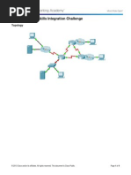 11.4.1.2 Packet Tracer - Skills Integration Challenge Instructions