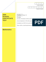 mathematics sctest 05