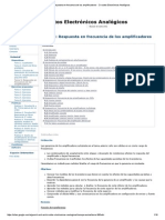 Tema 5 - Respuesta en Frecuencia de Los Amplificadores - Circuitos Electrónicos Analógicos PDF