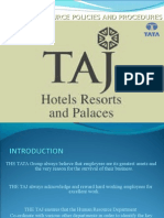 The Taj Human Resource and Procedures