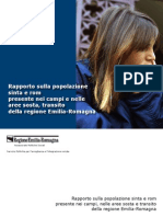 Rapporto sulla popolazione sinta e rom presente nei campi e nelle aree sosta, transito della regione Emilia-Romagna