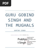 Download Kartar Singh - Guru Gobind Singh And The Mughals by SikhSangat Books SN26768468 doc pdf