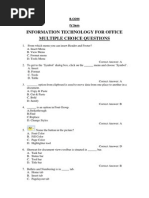 IV Sem - Information Technology For Office