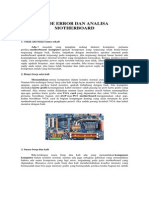 Kode Error Dan Analisa Motherboard