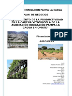 Asociación Irrigaciòn Pampa La Cagua-2015
