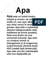 Apa - Circuitul Apei in Natura