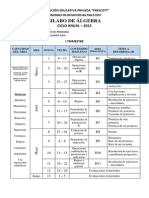 Silabo 5° Primaria ÁLGEBRA