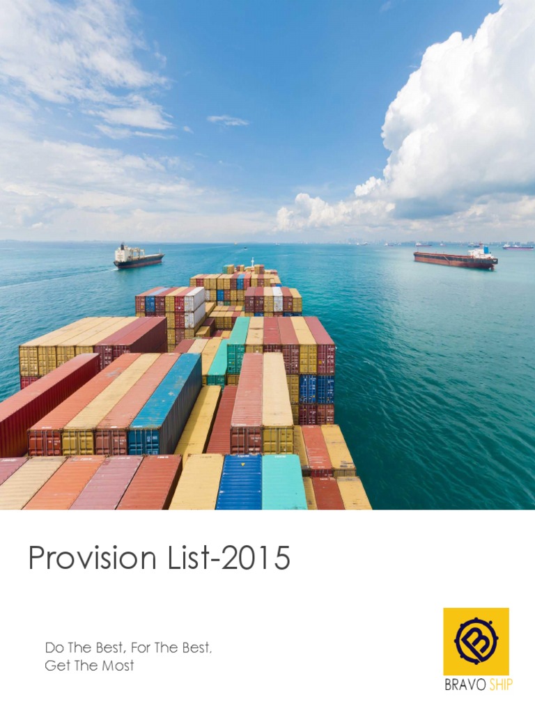 2015 Ship Provisions Supply List | PDF | Beef | Sausage