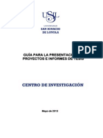 Guía Para Presentación de Proyectos e Informes de Tesis USIL_May2013