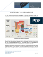 Boiler Efficiency and Thermal Balance