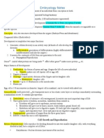 Embryology Notes