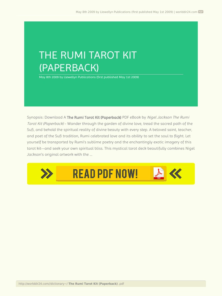 The Rumi Tarot Kit Overview | PDF | Rumi | Witchcraft