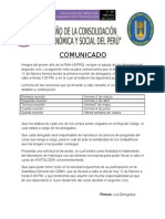 Modelo de Comunicado