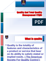 Quality and Total Quality Management (TQM)