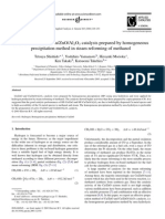 2004 Active CuZnO and CuZnOAl2O3 Catalysts Prepared by Homogeneous