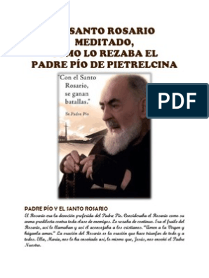 Santo Rosario Con El Padre Pio de Pietrelcina | PDF | María, madre de Jesús  | Oración