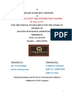 COMPARATIVE STUDY AND DISTRIBUTION CHANNEL OF HUL & ITC Research Report Newkhj