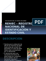 RENIEC – Registro Nacional de Identificación y Estado