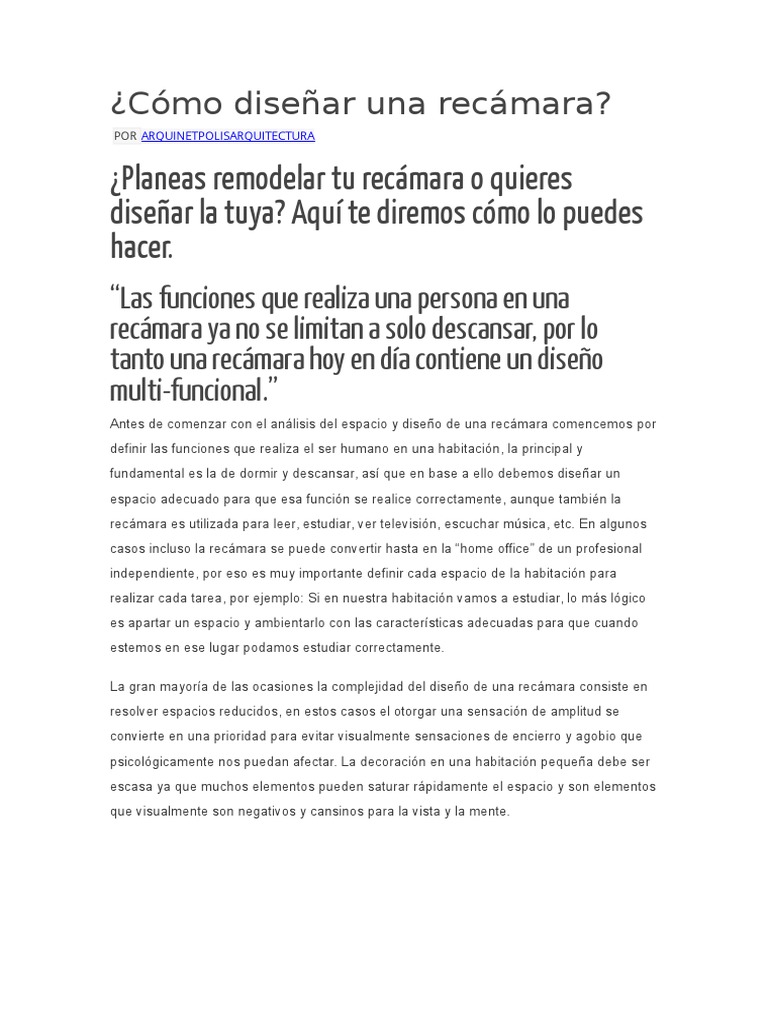 Cómo Diseñar Una Recámara | Dormitorio | Encendiendo