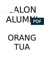 SAMBUTAN Calon Alumni