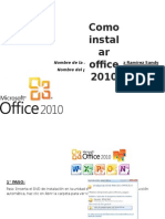 Instalacion de Office 2010