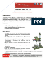 Proposal of Radial Drill Machine SER-II