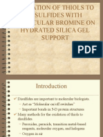 Oxidation of Thiols To Disulfides With Molecular Bromine On Hydrated Silica Gel Support