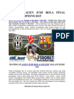 Bursa Pur Puran Bola Juventus Vs Barcelona 7 Juni 2015