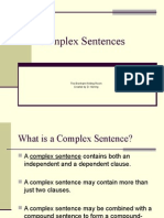 Complex Sentences For WR