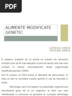 Alimente Modificate Genetic