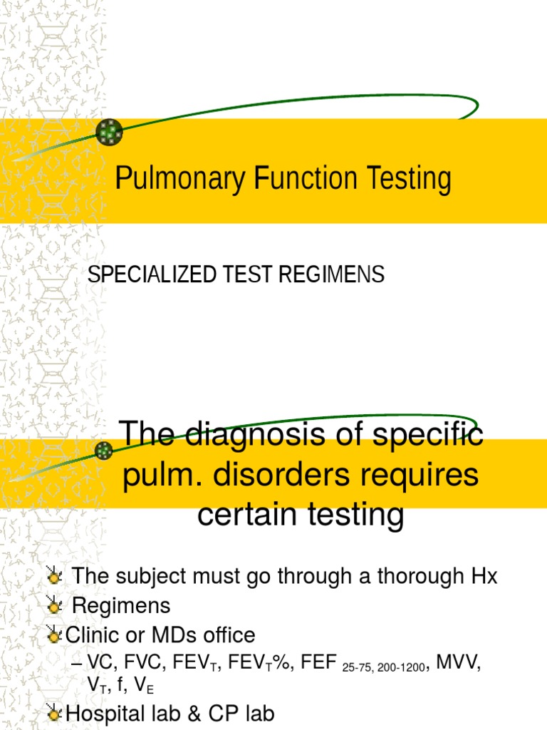 Pulmonary Function Testing Techniques | PDF | Pulmonology | Clinical ...