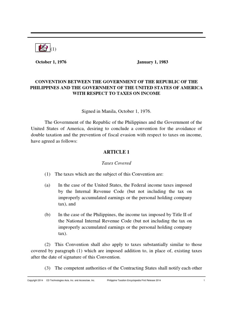 RPUS Tax Treaty Taxation In The United States Dividend