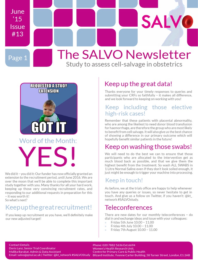 SALVO Newsletter June 15 PDF Hospital Medicine