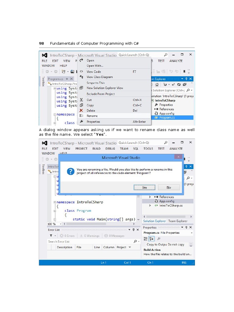 98 Fundamentals of Computer Programming With C# | PDF