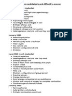F331 Questions Candidates Found Difficult to Answer