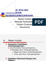 Kontrak Kuliah Pendidikan Kewarganegaraan