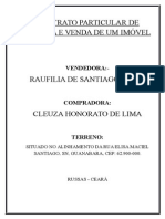 Contrato Particular de Compra e Venda de Um Imóvel