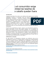 Cuando el consumidor exige trazabilidad, las lasañas de carne de caballo quedan fuera