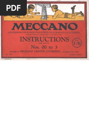 Catalogue Meccano 1929 - 15 Pages - Original Vintage France