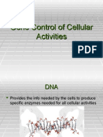 Gene Control of Cellular Activities