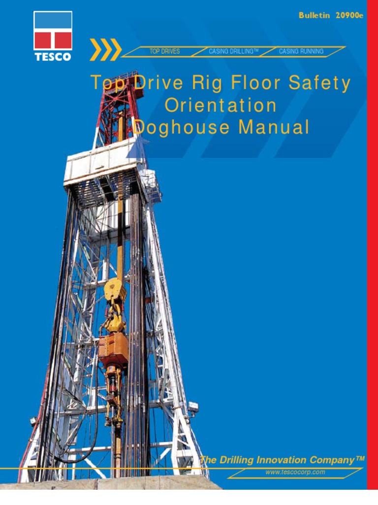 2 Tesco Top Drive Safety Manual PDF Elevator Drilling Rig