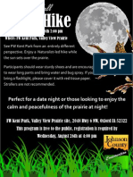 Almost Full Moon Hike Flyer