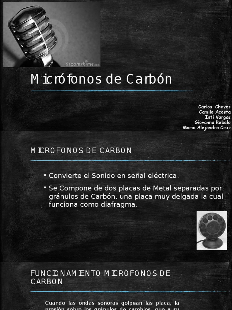Micrófonos de Carbón PDF Micrófono Ingeniería de audio