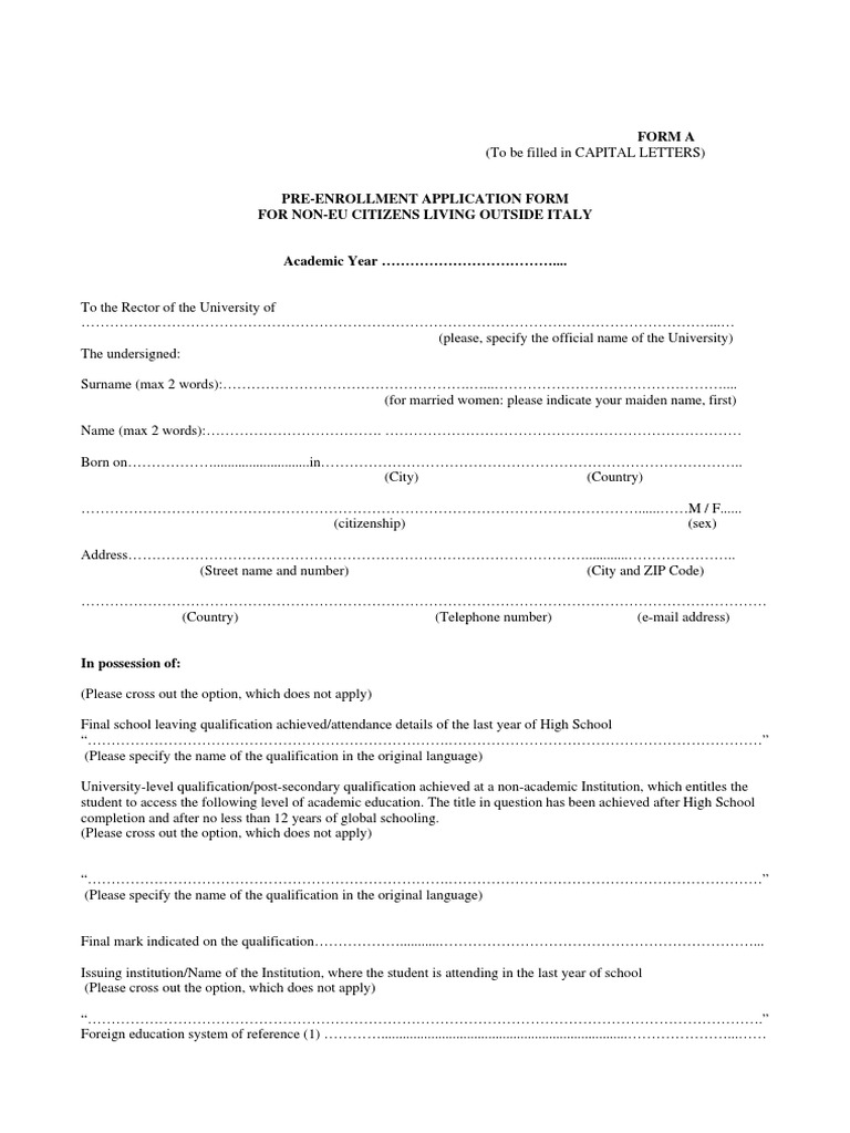 Form A | PDF
