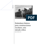 Estándares básicos para construcciones escolares, una mirada crítica