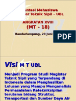 Orientasi Mahasiswa MT-UBL